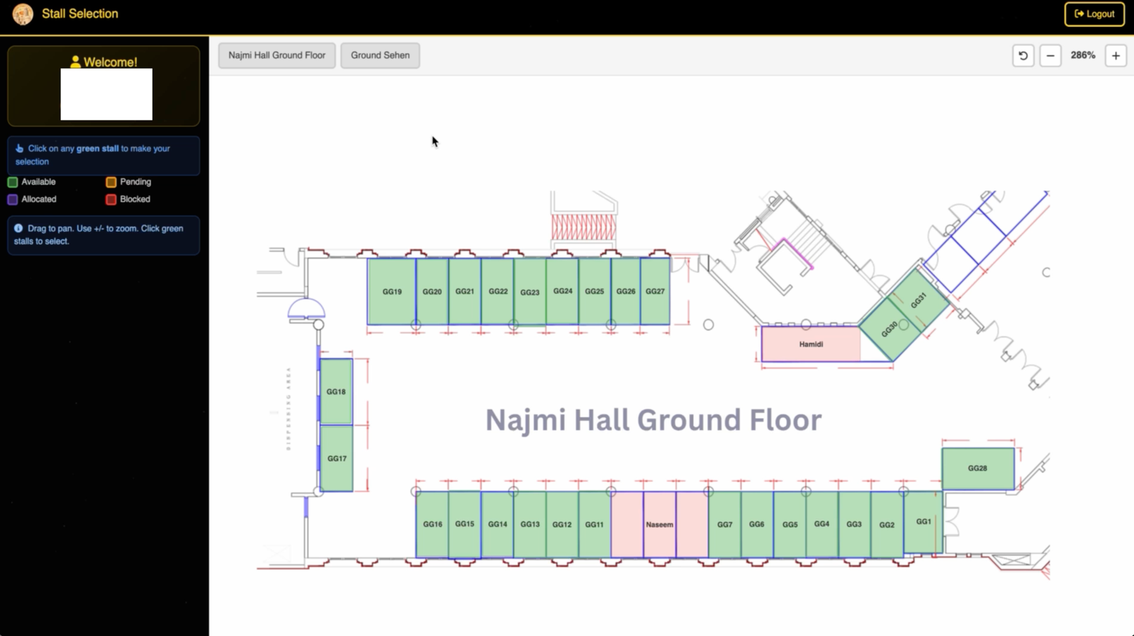 BKZS Stall Booking Portal